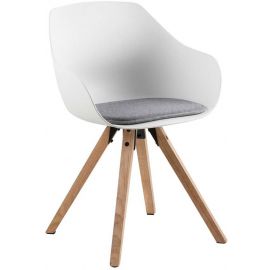 Virtuves Krēsls Home4You Tina, 53x56.5x80.5cm, Balts (AC76828) | Virtuves krēsli, ēdamistabas krēsli | prof.lv Viss Online