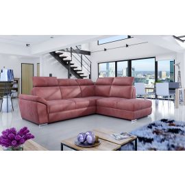 Eltap Loreto Monolith Corner Pull-Out Sofa 60x260x102cm, Pink (Lor_09) | Corner couches | prof.lv Viss Online