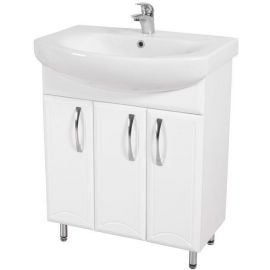 Aqua Rodos Декор 70 раковина для ванной комнаты с шкафчиком Белый (195714)