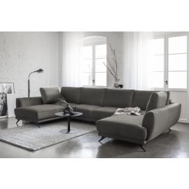 Eltap Larco Loco Corner Pull-Out Sofa 191x362x90cm, Grey (CO-LA-04LO) | Corner couches | prof.lv Viss Online