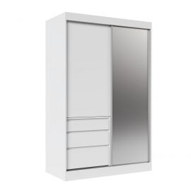 Skapis Adrk Haidar, 65x140x216cm, Balts (SW-HAI-140-W) | Drēbju skapji | prof.lv Viss Online
