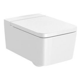 Roca Inspira Square Wall Hung Toilet Bowl Rimless, Without Seat, Without Flushing Rim, White (A346537000) | Hanging pots | prof.lv Viss Online