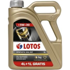Lotos Synthetic 504/507 Synthetic Engine Oil 5W-30, 5l (WF-K504E10-0H0&LOTOS) | Engine oil | prof.lv Viss Online