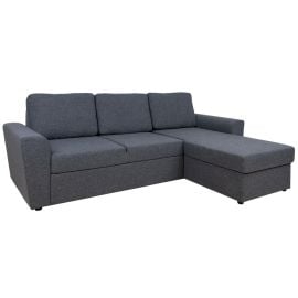 Stūra Dīvāns Home4You Ingmar 168x242x92cm, Tumši Pelēks (15633) | Mīkstās mēbeles | prof.lv Viss Online