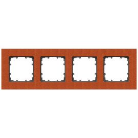 Siemens Delta Miro Surface-Mounted Frame 4-gang, Reddish Brown (5TG1104-2) | Siemens | prof.lv Viss Online
