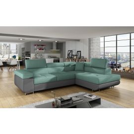 Eltap Anton Ontario/Soft Corner Pull-Out Sofa 203x272x85cm, Green (An_11) | Corner couches | prof.lv Viss Online