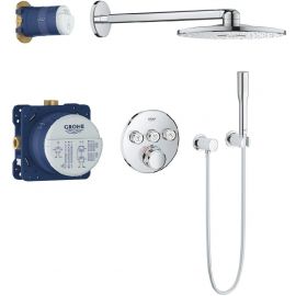 Grohe Grohterm SmartControl 34705000 Shower System with Thermostat White/Chrome | Shower systems | prof.lv Viss Online