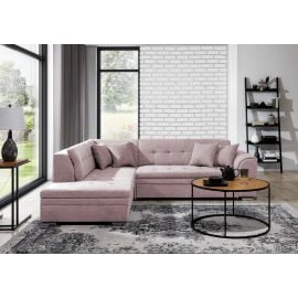 Eltap Pieretta Soro Corner Pull-Out Sofa 58x260x80cm, Pink (Prt_13) | Corner couches | prof.lv Viss Online