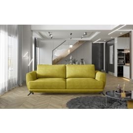 Convertible Pull-Out Sofa 242x95x90cm Universal Corner, Yellow (Meg_17) | Upholstered furniture | prof.lv Viss Online