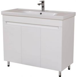 Aqua Rodos Omega 100 Bathroom Sink with Cabinet White (195987) | Sinks with Cabinet | prof.lv Viss Online