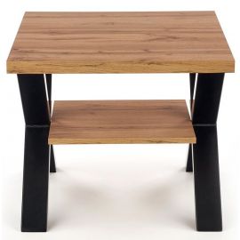 Журнальный столик Halmar Venom KW 65x65x55 см, коричневый/черный (V-PL-VENOM-KW-LAW) | Мебель для гостиной | prof.lv Viss Online