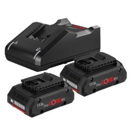 Bosch Charger 18V + Batteries 2x18V, 4Ah (1600A01BA3) | Batteries and chargers | prof.lv Viss Online