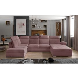 Eltap Evanell Monolith Corner Pull-Out Sofa 216x336x102cm, Pink (Evl_42) | Sofas | prof.lv Viss Online