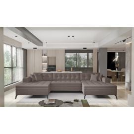 Eltap Vertizo Savoi Corner Pull-Out Sofa 170x350x93cm, Brown (CO-VER-UV-07SA) | Sofas | prof.lv Viss Online