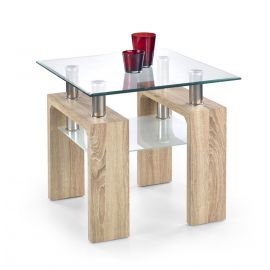 Стеклянный кофейный столик Halmar DIANA H 60x60x55см | Стеклянные столы | prof.lv Viss Online
