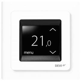 Devireg Touch - цифровой терморегулятор с встроенным датчиком температуры воздуха и пола | Электрические теплые полы | prof.lv Viss Online