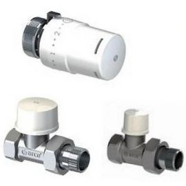 Arco Teide Radiator Thermostatic Valve Set Straight G 1/2 (KCT02) | Radiators | prof.lv Viss Online