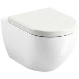 Ravak Uni Chrome Rim Mounted Toilet Bowl, Without Seat, White (X01516) | Toilets | prof.lv Viss Online
