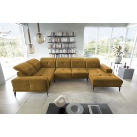 Eltap Neviro Cloud Corner Sofa 201x350x77cm, Yellow (CO-NEV-LT-45NU) | Corner couches | prof.lv Viss Online