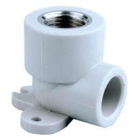 FPlast PPR Wall Mounting Elbow 90° White | For water pipes and heating | prof.lv Viss Online