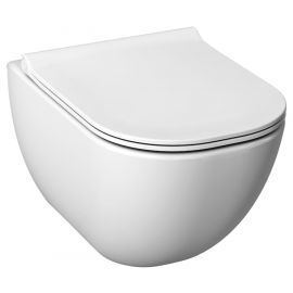 Jika Mio Rimless Wall Hung Toilet Bowl Without Seat, White (H8207140000001) | Toilets | prof.lv Viss Online