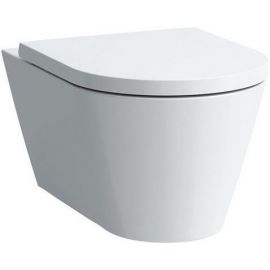 Laufen Kartell NEW Wall-Hung Toilet Bowl Rimless with Soft Close/QR Seat, White (KK KARTELL RIMLESS NEW) | Laufen | prof.lv Viss Online