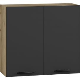 Шкаф Halmar Vento с выдвижными дверцами, 30x80x72 см, черный/дуб (V-UA-VENTO-G-80/72-ANTRACYT) | Кухонные шкафы | prof.lv Viss Online