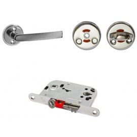 MP MSL-2014+MRO+MUZ CP Door Lock, Set, 72mm, Polished Chrome (26239) | Door locks | prof.lv Viss Online