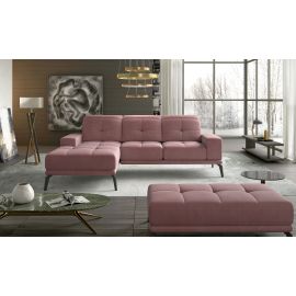 Eltap Torrense MatVelvet Corner Sofa 53x265x98cm, Pink (Tor_71) | Corner couches | prof.lv Viss Online