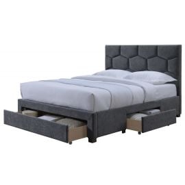 Halmar Harriet Раскладная кровать 160x200 см, без матраса, серого цвета | Двуспальные кровати | prof.lv Viss Online