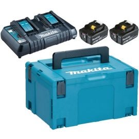 Makita 198077-8 Charger 18V + Batteries 2x18V, 6Ah | Battery and charger kits | prof.lv Viss Online