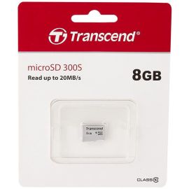 Transcend 300S Micro SD Memory Card 20MB/s, Silver | Memory cards | prof.lv Viss Online