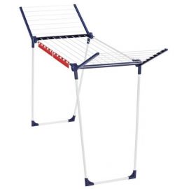 Leifheit Pegasus 160 Solid Slim Wall-Mounted Clothes Airer White/Blue (1081620) | Clothing care | prof.lv Viss Online