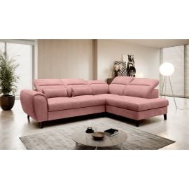 Eltap Noble Cloud Corner Pull-Out Sofa 201x255x100cm, Pink (CO-NOB-RT-24NU) | Sofas | prof.lv Viss Online