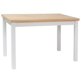 Стол для кухни Signal Adam 100x60 см, белый/дуб | Outlet | prof.lv Viss Online