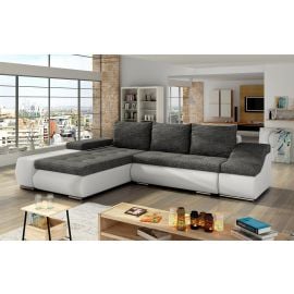 Stūra Dīvāns Izvelkams Eltap Ontario Berlin/Soft 53x296x88cm, Pelēks (Ot03) | Mīkstās mēbeles | prof.lv Viss Online