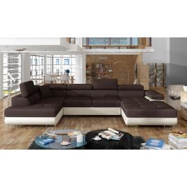 Eltap Rodrigo Sawana/Soft Pull-Out Corner Sofa 58x345x90cm, Brown (Rod_21) | Corner couches | prof.lv Viss Online