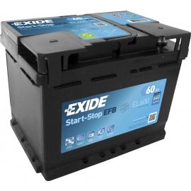 Exide EFB EL600 EFB Auto Akumulators 60Ah, 640A