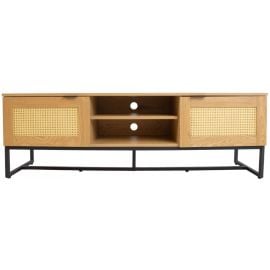 Шкаф для телевизора Home4You Sailor, 150x40x50 см, дуб (45052) | Мебель для гостиной | prof.lv Viss Online