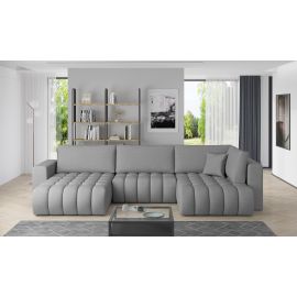 Stūra Dīvāns Izvelkams Eltap Bonito Flores 175x350x92cm, Pelēks (CO-BON-LT-04FL) | Stūra dīvāni | prof.lv Viss Online