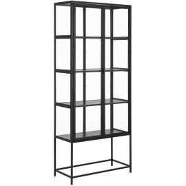 Home4You Seaford Display Cabinet 35x77x185.6cm, Black (AC20746) | Display cabinets | prof.lv Viss Online
