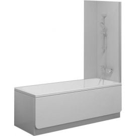 Ravak NVS1 Corner Bath Screen 140x80cm Satin (7O840U00Z1) | Ravak | prof.lv Viss Online