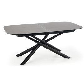 Halmar Capello Extendable Table 180x95cm, Dark Grey/Black | Glass tables | prof.lv Viss Online