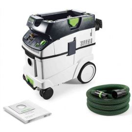 Festool CTL 36 E LE Construction Dust Extractor, Black/White/Green (574972) | Cleaning | prof.lv Viss Online