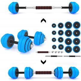 HMS Set of Collapsible Dumbbells 2x 15kg Blue (17-59-133) | Dumbbells | prof.lv Viss Online