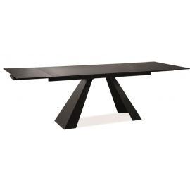 Signal Salvadore Extendable Table 160x90cm, Black (SALVADOREC160) | Glass tables | prof.lv Viss Online