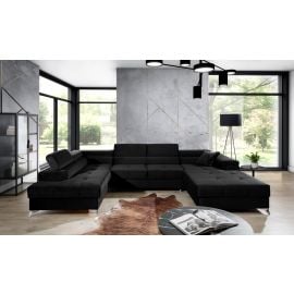 Eltap Eduardo Kronos Corner Pull-Out Sofa 202x345x90cm, Black (Edr_93) | Living room furniture | prof.lv Viss Online