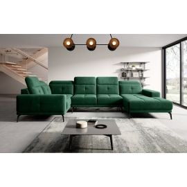 Eltap Neviro Lux Corner Sofa 201x350x77cm, Green (CO-NEV-LT-35LU) | Corner couches | prof.lv Viss Online