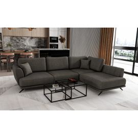 Eltap Larde Flores Corner Pull-Out Sofa 191x276x90cm, Grey (CO-LAR-RT-05FL) | Sofas | prof.lv Viss Online