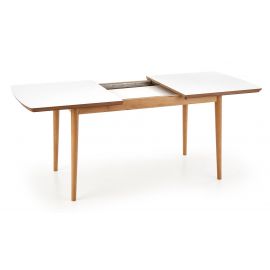 Halmar Bradley Extendable Table 140x80cm, White/Oak | Kitchen tables | prof.lv Viss Online